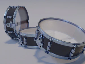 Metal Drum set 3D Model