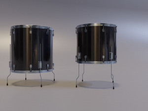 Metal Drum set 3D Model