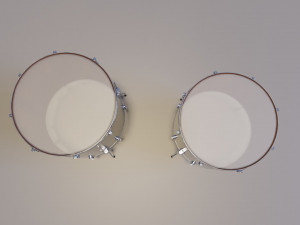 Metal Drum set 3D Model