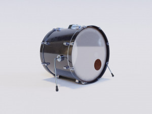 Metal Drum set 3D Model