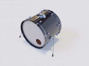Metal Drum set 3D Model