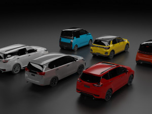 Traffic cars Modelo 3D