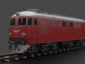 Diesel locomotive LDE Low-poly 3D 모델