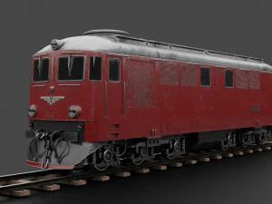 डीजल लोकोमोटिव एलडीई लो-पॉली 3D मॉडल