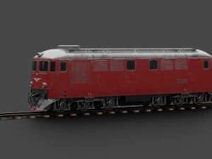 डीजल लोकोमोटिव एलडीई लो-पॉली 3D मॉडल