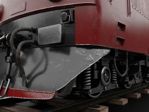 डीजल लोकोमोटिव एलडीई लो-पॉली 3D मॉडल