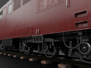 Diesel locomotive LDE Low-poly Model 3D