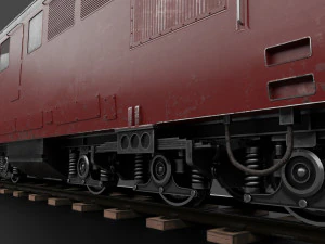 डीजल लोकोमोटिव एलडीई लो-पॉली 3D मॉडल