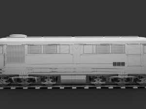 Diesel locomotive LDE Low-poly Model 3D