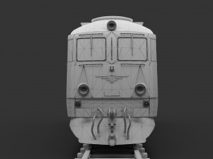 Diesel locomotive LDE Low-poly Model 3D