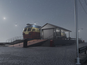 Diesel locomotive CC 207 Low-poly 3D मॉडल