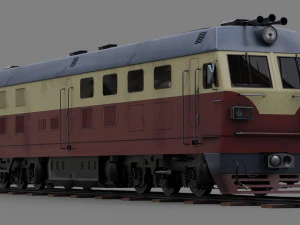 Diesel locomotive CC 207 Low-poly 3D Model