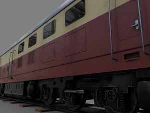 Diesel locomotive CC 207 Low-poly 3D Model