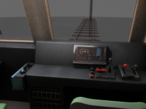 Diesel locomotive CC 207 Low-poly 3D Model