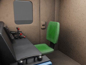 Diesel locomotive CC 207 Low-poly 3D Model