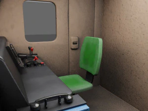 Diesel locomotive CC 207 Low-poly 3D Model