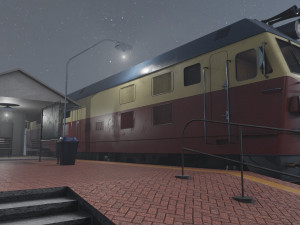 Diesel locomotive CC 207 Low-poly 3D Model