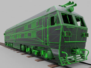 Diesel locomotive CC 207 Low-poly 3D Model