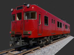 Japan Train Meitetsu 6000 Low-poly 3D मॉडल