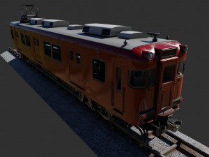 Japan Train Meitetsu 6000 Low-poly 3Dモデル