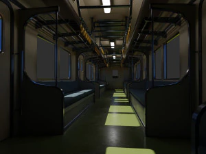 Japan Train Meitetsu 6000 Low-poly 3D Model