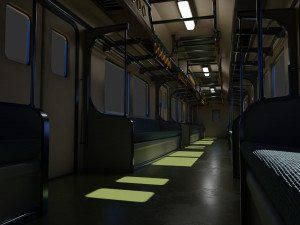 Japan Train Meitetsu 6000 Low-poly 3Dモデル