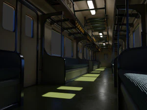 Japan Train Meitetsu 6000 Low-poly 3D Model