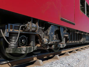 Japan Train Meitetsu 6000 Low-poly 3D Model