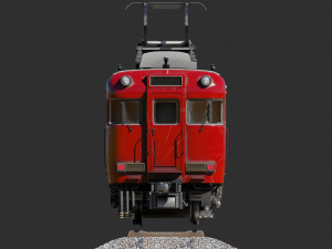 Japan Train Meitetsu 6000 Low-poly 3Dモデル