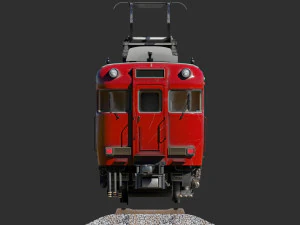 Japan Train Meitetsu 6000 Low-poly 3D Model