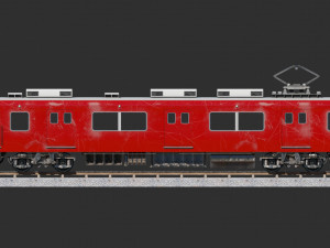 Japan Train Meitetsu 6000 Low-poly 3Dモデル