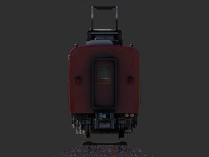 Japan Train Meitetsu 6000 Low-poly 3Dモデル