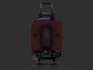 Japan Train Meitetsu 6000 Low-poly 3D Model