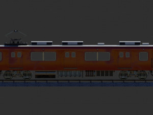 Japan Train Meitetsu 6000 Low-poly 3Dモデル