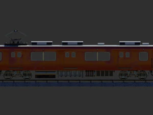 Japan Train Meitetsu 6000 Low-poly 3D Model