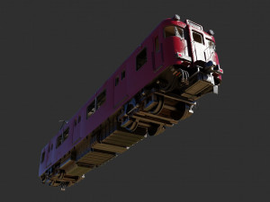 Japan Train Meitetsu 6000 Low-poly 3Dモデル