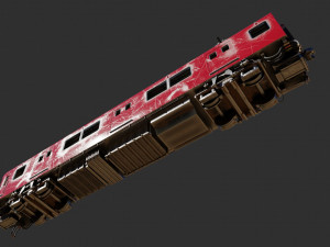 Japan Train Meitetsu 6000 Low-poly 3Dモデル