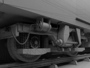 Japan Train Meitetsu 6000 Low-poly 3D Model