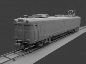 Japan Train Meitetsu 6000 Low-poly 3D Model