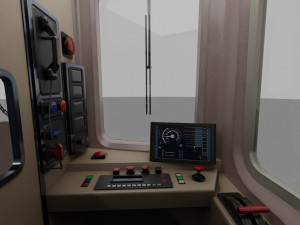 Chicago CTA train 5000 metro series Low-poly Model 3D