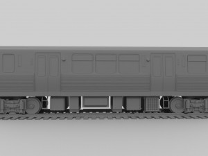 Chicago CTA train 5000 metro series Low-poly Model 3D