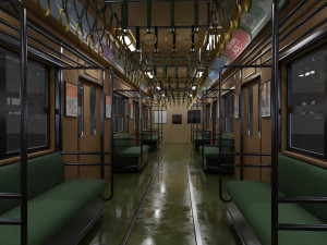 Tobu Railway Series 8000 Low-poly 3D Model