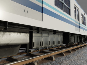 Tobu Railway Series 8000 Low-poly 3D Model