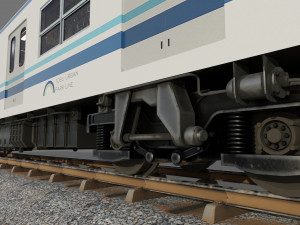 Tobu Railway Series 8000 Low-poly 3D Model