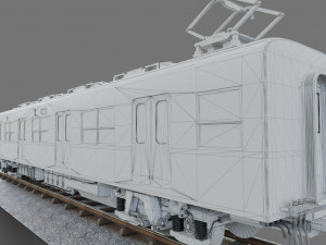 Tobu Railway Series 8000 Low-poly 3D Model