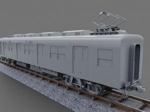 Tobu Railway Series 8000 Low-poly 3D Model