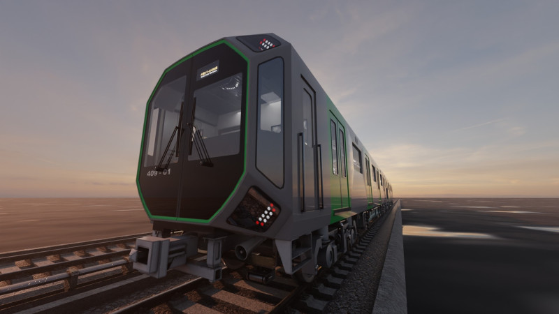Osaka metro train 400 series 3D Model .c4d .max .obj .3ds .fbx .stl .blend 