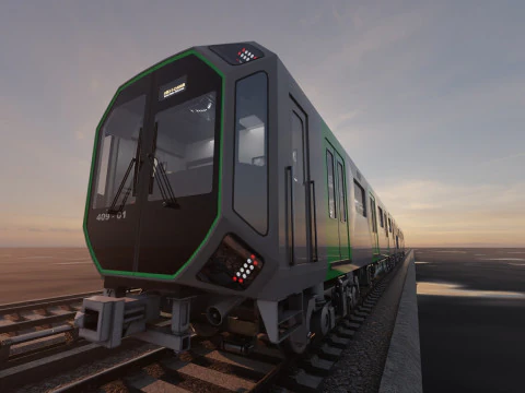 Treno della metropolitana di Osaka serie 400 Modello 3D