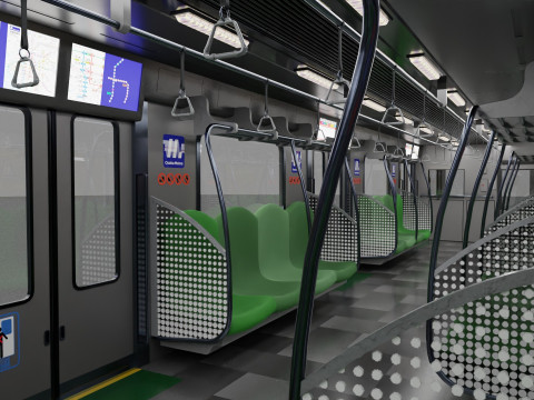Osaka metro train 400 series 3Dモデル in 電車 3DExport