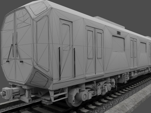 Osaka metro train 400 series 3D Model